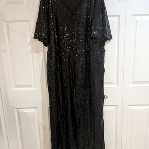 Sequin black jumpsuit